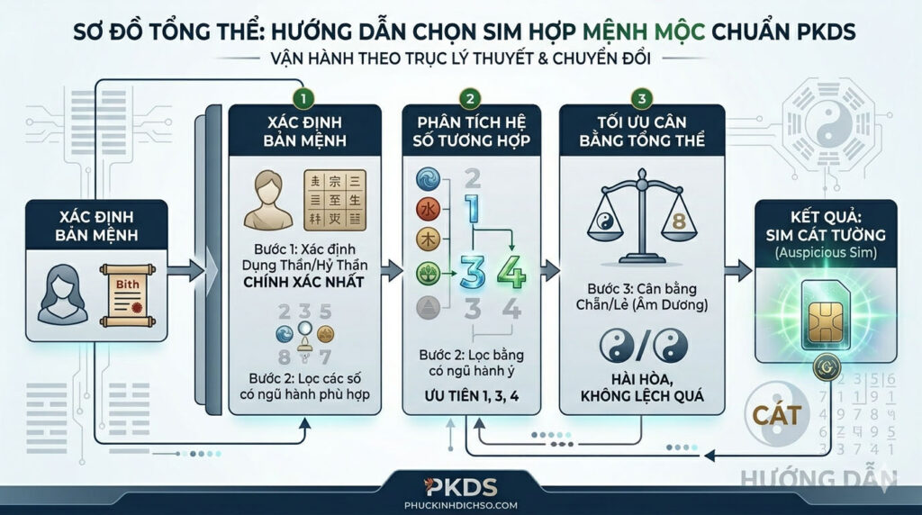 Hướng dẫn chọn sim hợp mệnh mộc chuẩn PKDS