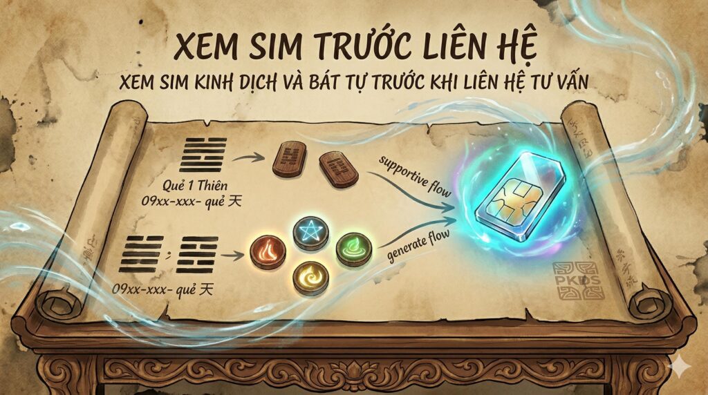 Xem sim Kinh Dịch và Bát Tự trước khi liên hệ tư vấn