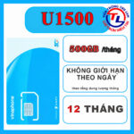 Sim 5G Vinaphone U1500 500GB/tháng - ảnh 1