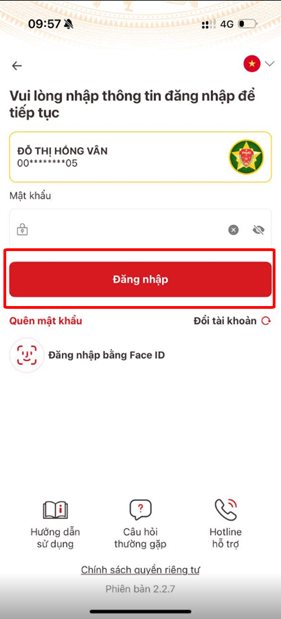 Đăng nhập VNeID để xác thực và chia sẻ thông tin